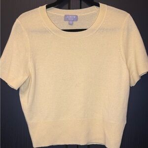 J.Crew Yellow Short Sleeve Sweater